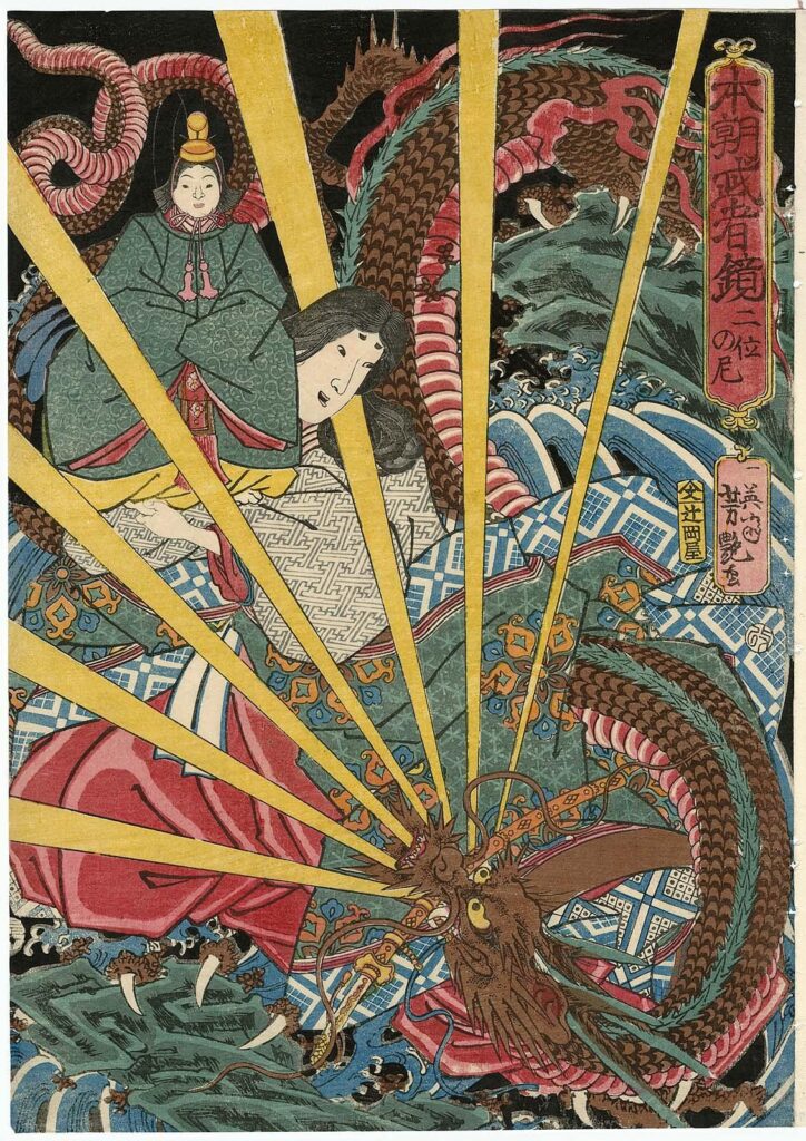 Utagawa Yoshitsuya, Nii no ama (Honchō musha kagami), 1856